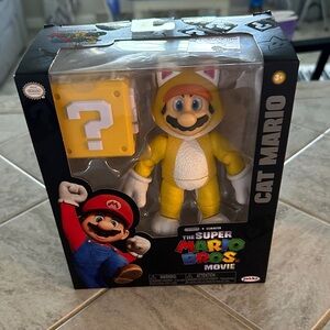 NIB The Super Mario Bros. Movie Cat Mario Action Figure 5” Jakks Pacific